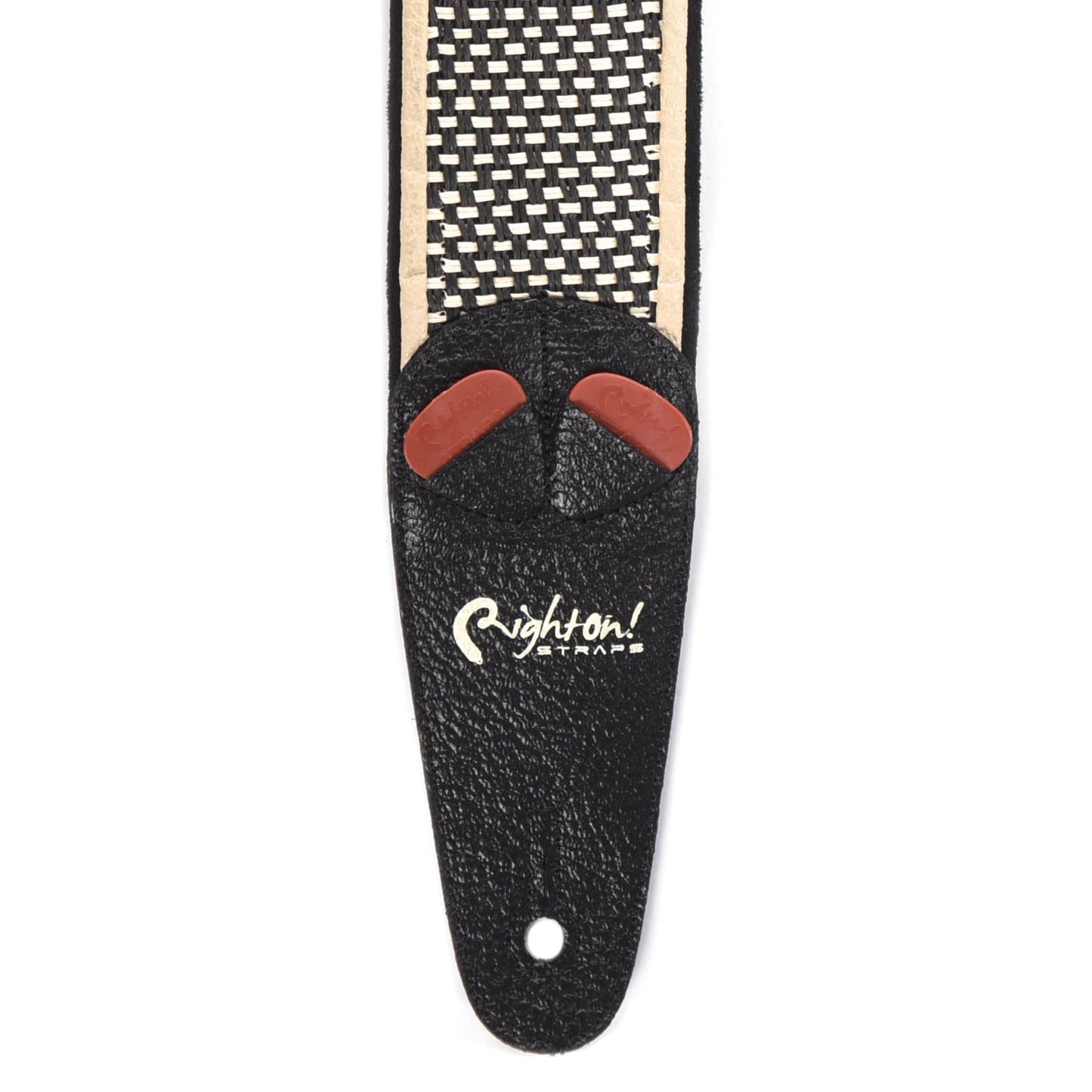 RightOn! Mojo Amp Collection Salt & Pepper w/Black Tolex Vegan Guitar Strap Accessories / Straps