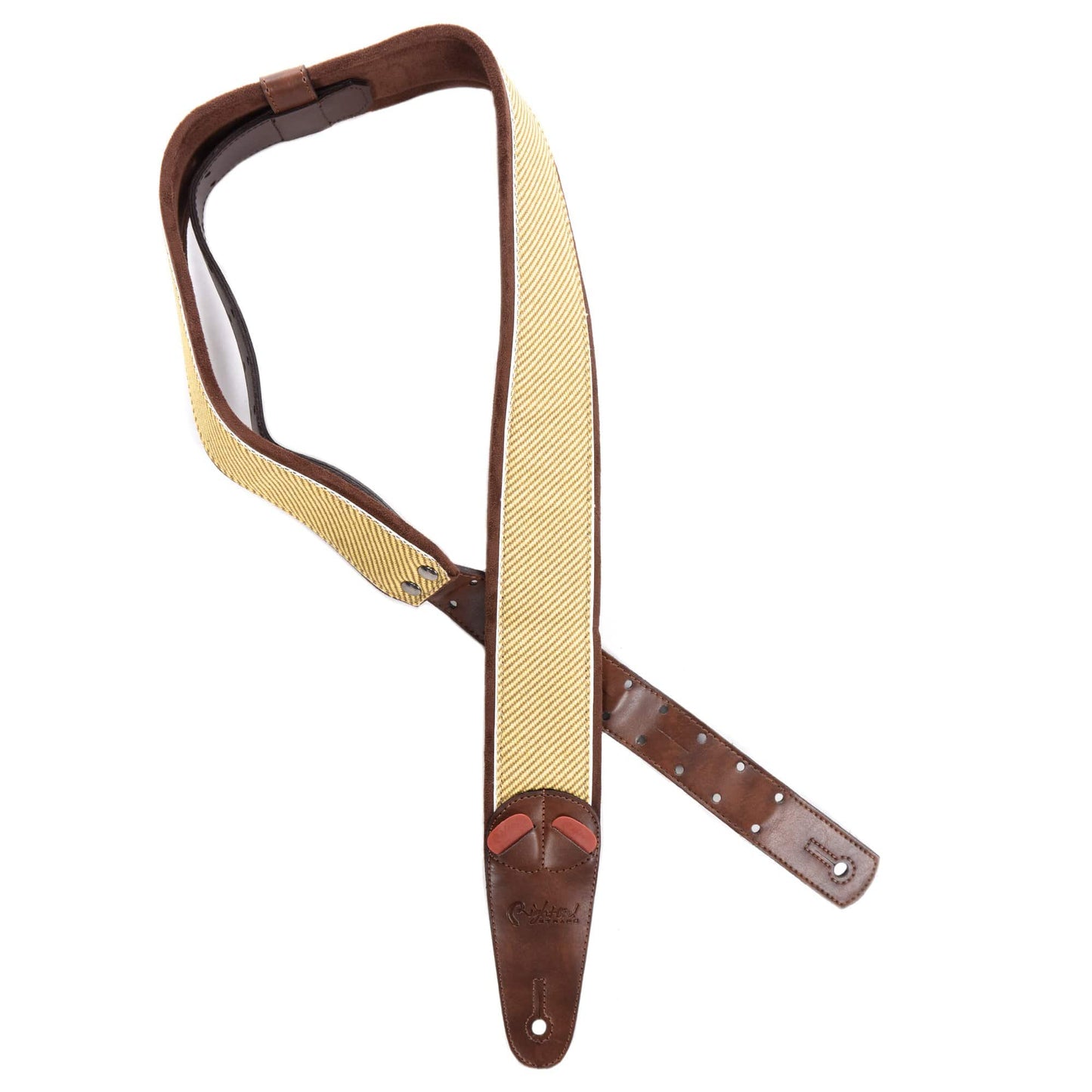 RightOn! Mojo Amp Collection Tweed w/Brown Tolex Vegan Guitar Strap Accessories / Straps