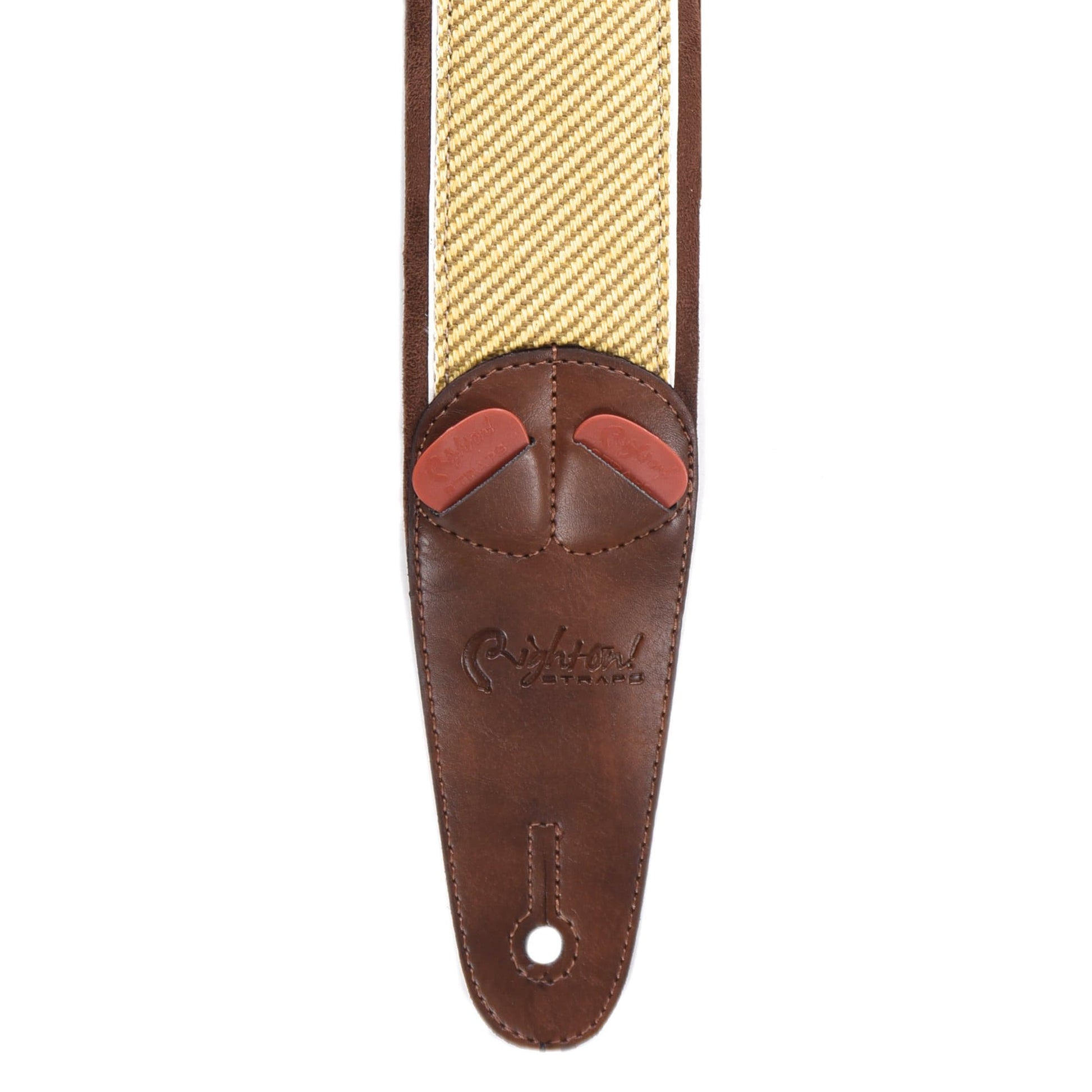 RightOn! Mojo Amp Collection Tweed w/Brown Tolex Vegan Guitar Strap Accessories / Straps