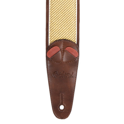 RightOn! Mojo Amp Collection Tweed w/Brown Tolex Vegan Guitar Strap Accessories / Straps