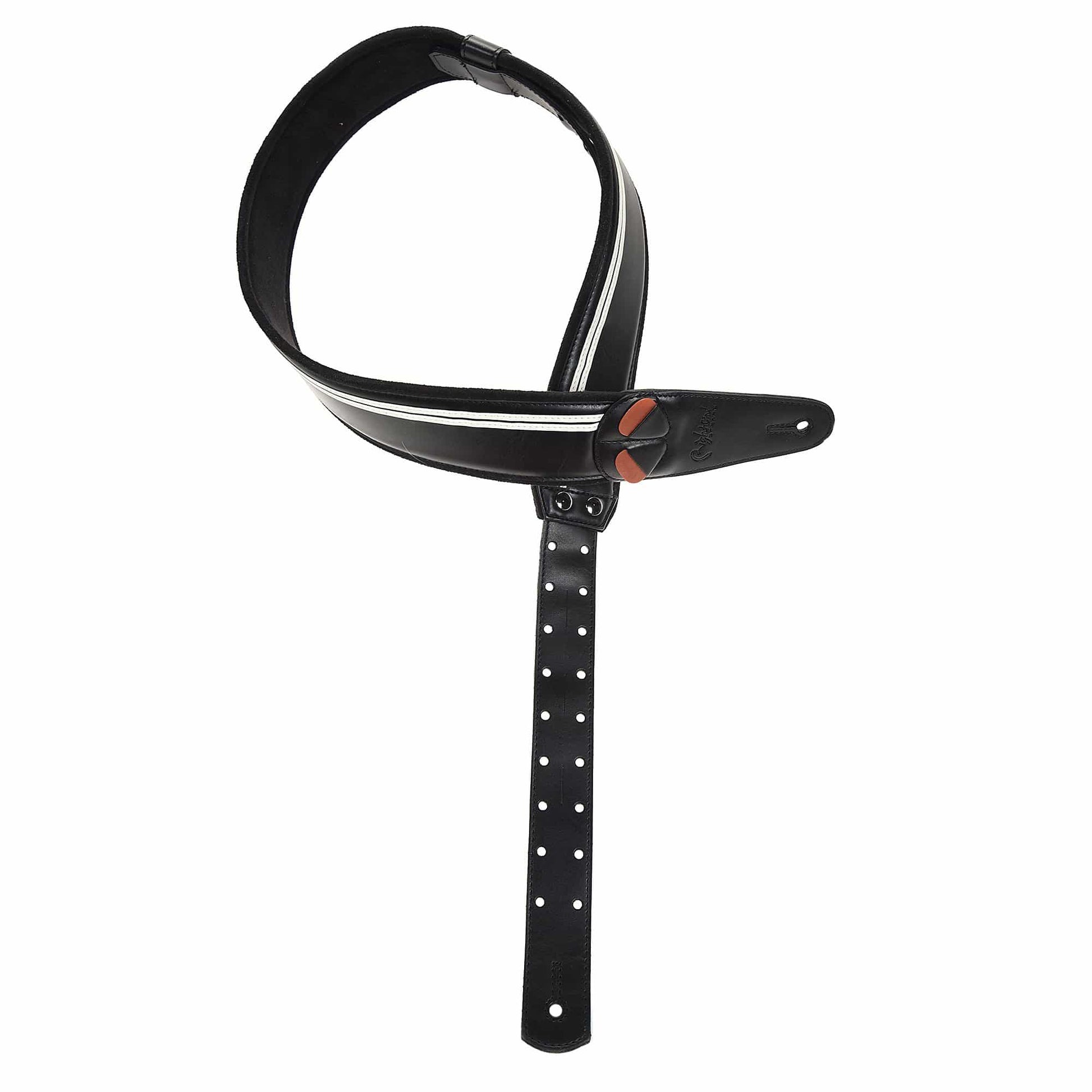 RightOn! Mojo Race Black Vegan Guitar Strap Accessories / Straps