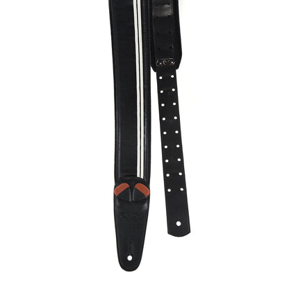 RightOn! Mojo Race Black Vegan Guitar Strap Accessories / Straps