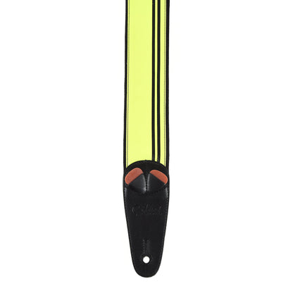 RightOn! Mojo Race Neon Yellow Vegan Guitar Strap Accessories / Straps
