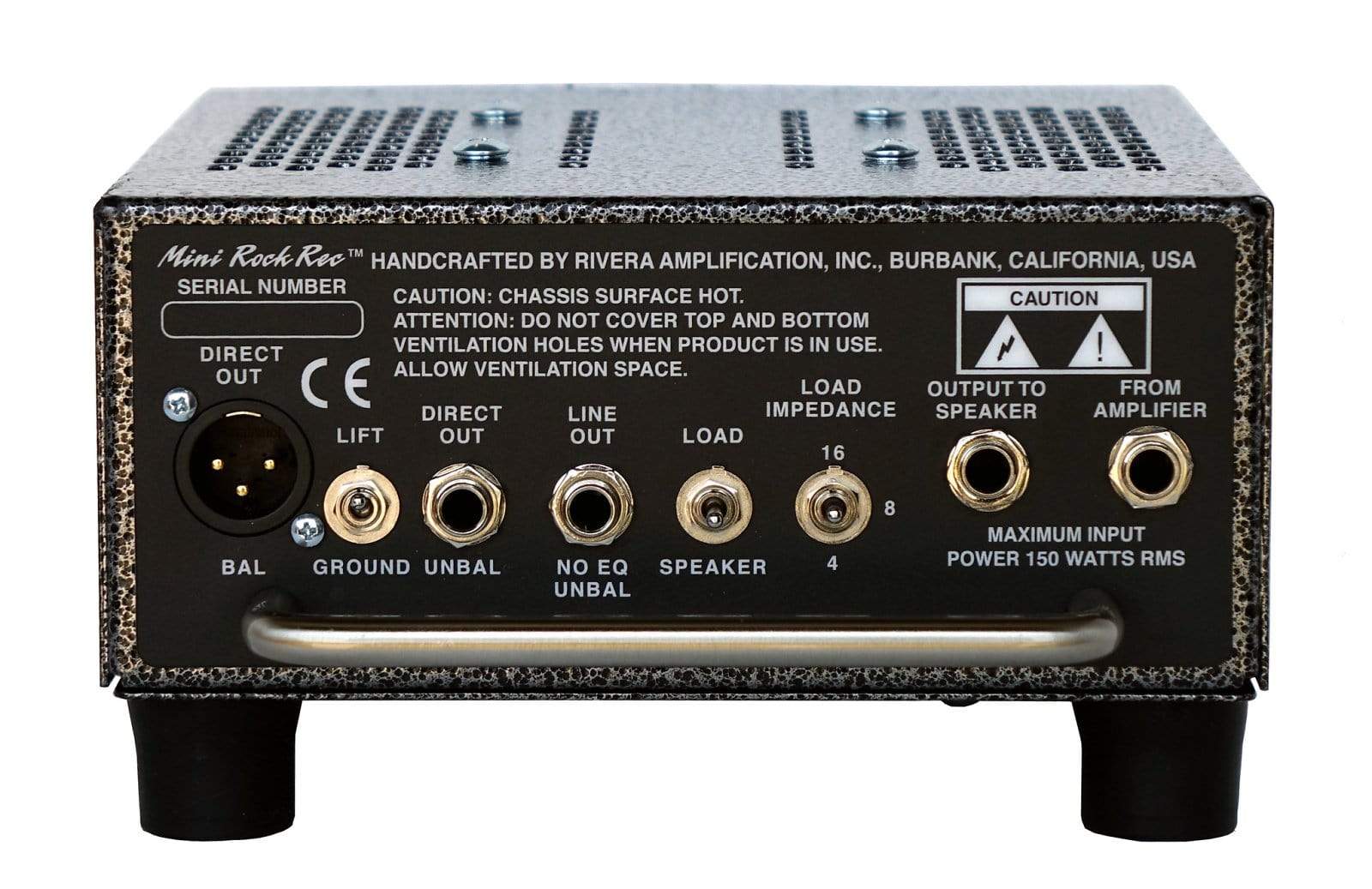 Rivera Mini RockRec Loadbox w/Built in Cab Simulator Amps / Attenuators