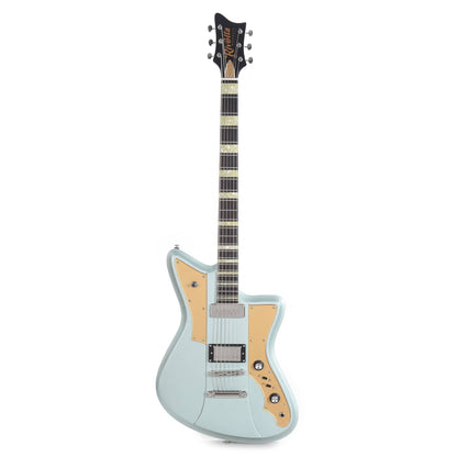Rivolta by Novo Mondata Baritone Ice Blue Metallic Electric Guitars / Baritone