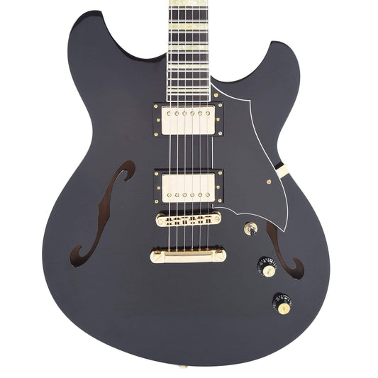 Rivolta by Novo Regata VII Toro Black Electric Guitars / Semi-Hollow