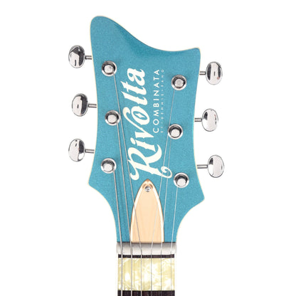 Rivolta Combinata VII by Dennis Fano Adriatic Blue Metallic Electric Guitars / Solid Body