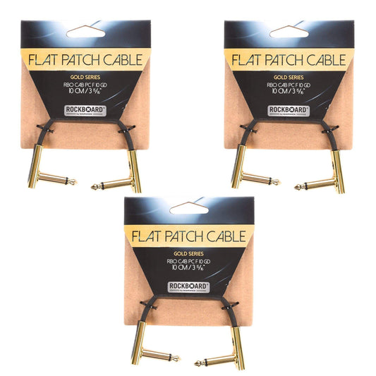 Rockgear Gold Series 10 cm / 3.94" 3 Pack Bundle Accessories / Cables