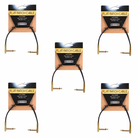 Rockgear Gold Series 20 cm / 7.87" 5 Pack Bundle Accessories / Cables
