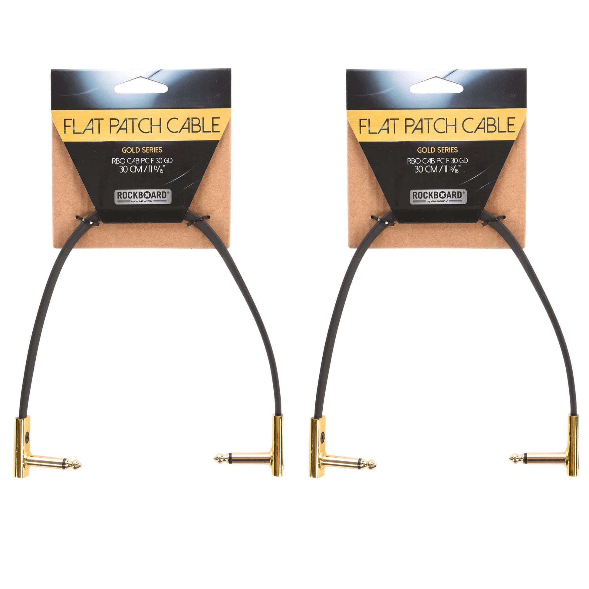 Rockgear Gold Series 30 cm / 11.81" 2 Pack Bundle Accessories / Cables