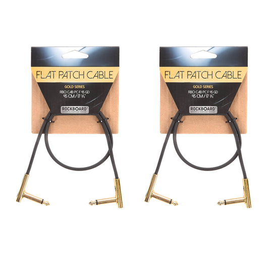 Rockgear Gold Series 45 cm / 17.72" 2 Pack Bundle Accessories / Cables
