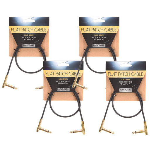 Rockgear Gold Series 45 cm / 17.72" 4 Pack Bundle Accessories / Cables