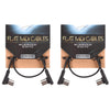 Rockgear Midi Cable, 30cm / 11.81" Black 2 Pack Bundle Accessories / Cables
