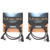 Rockgear Midi Cable, 60cm / 23.62" Black 2 Pack Bundle Accessories / Cables