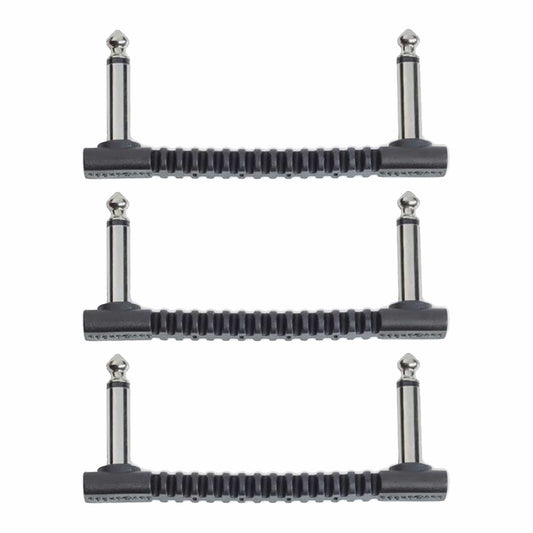 RockGear RockBoard Flat Patch Bender Connector 7.5cm (2.93") 3 Pack Bundle Accessories / Cables