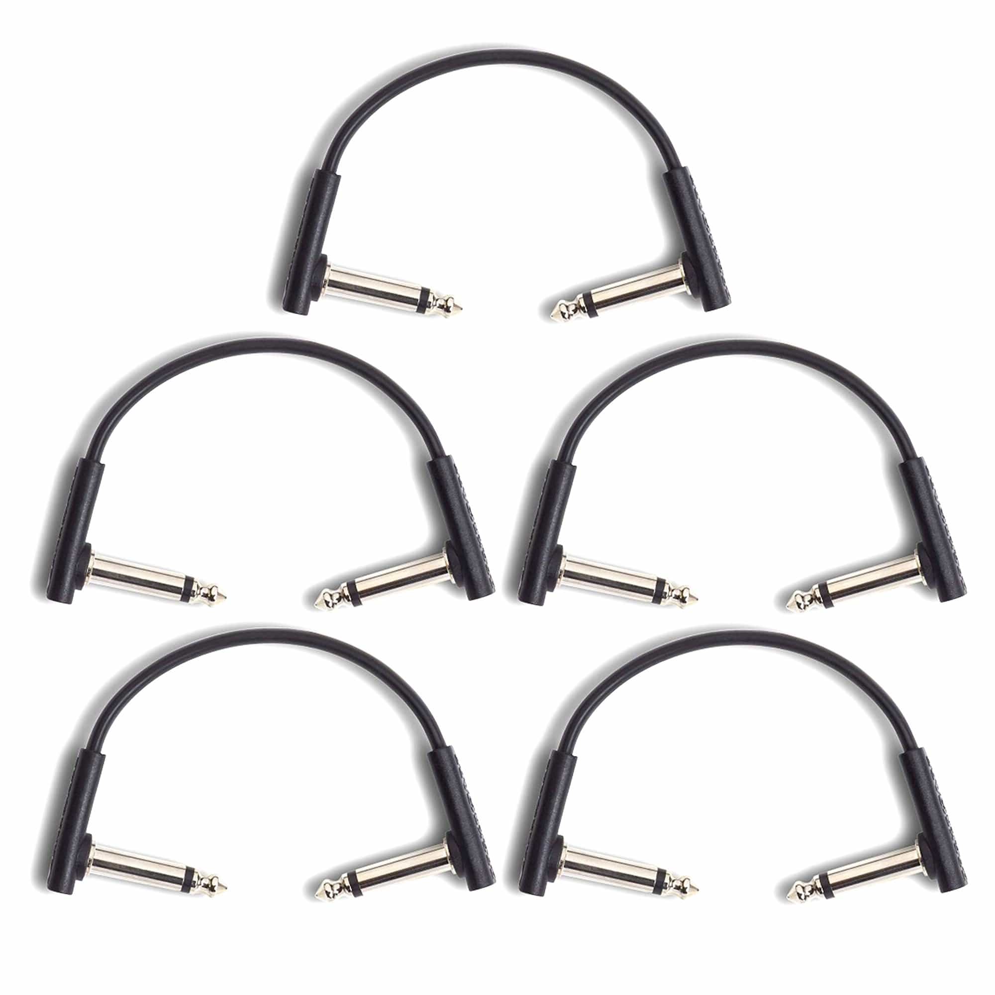 RockGear RockBoard Flat Patch Cable Black 10cm (3.94