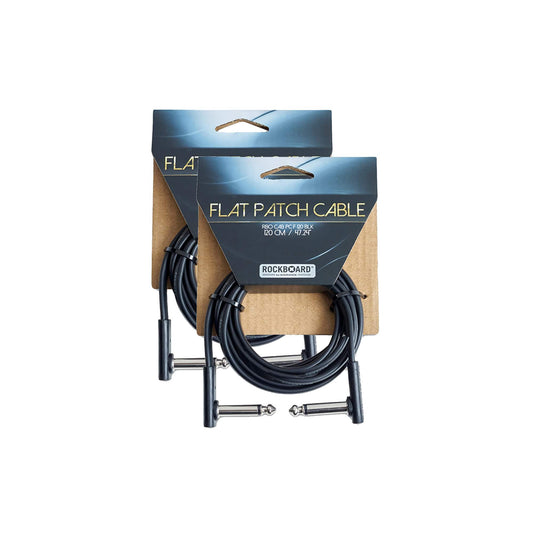 RockGear RockBoard Flat Patch Cable Black 120cm (47.24") 2 Pack Bundle Accessories / Cables