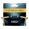 RockGear RockBoard Flat Patch Cable Gold 5cm (1.97") 2 Pack Bundle Accessories / Cables