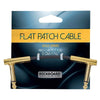 RockGear RockBoard Flat Patch Cable Gold 5cm (1.97") 3 Pack Bundle Accessories / Cables