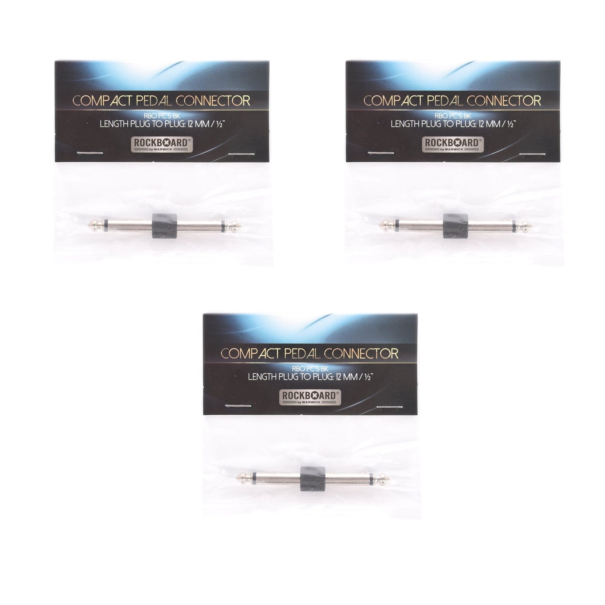 Rockgear S-Connector, 63 mm, Black 3 Pack Bundle Accessories / Cables
