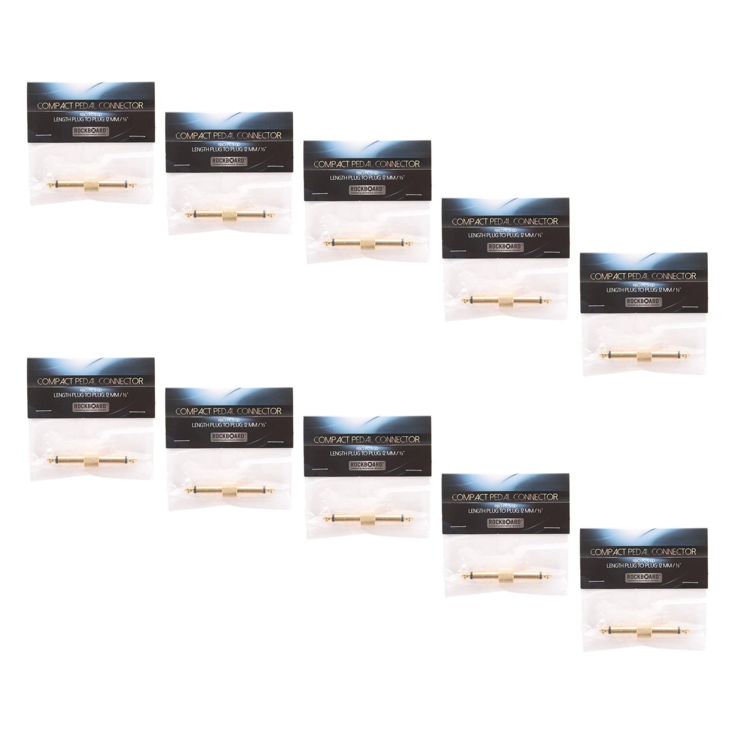 Rockgear S-Connector, 63 mm, Gold 10 Pack Bundle Accessories / Cables