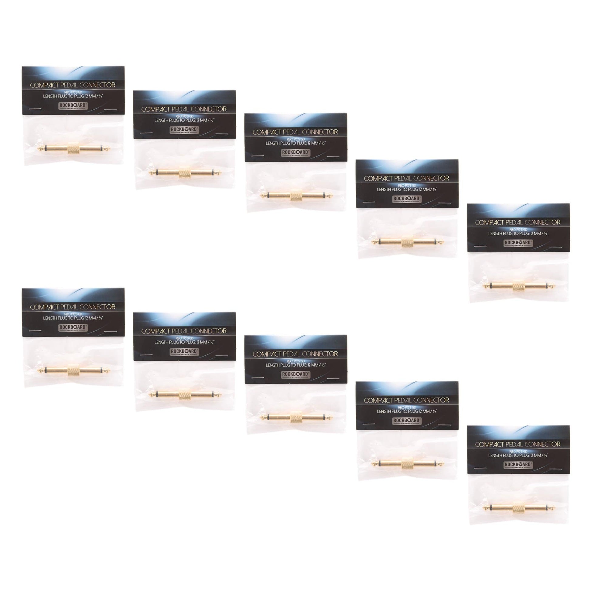 Rockgear S-Connector, 63 mm, Gold 10 Pack Bundle Accessories / Cables