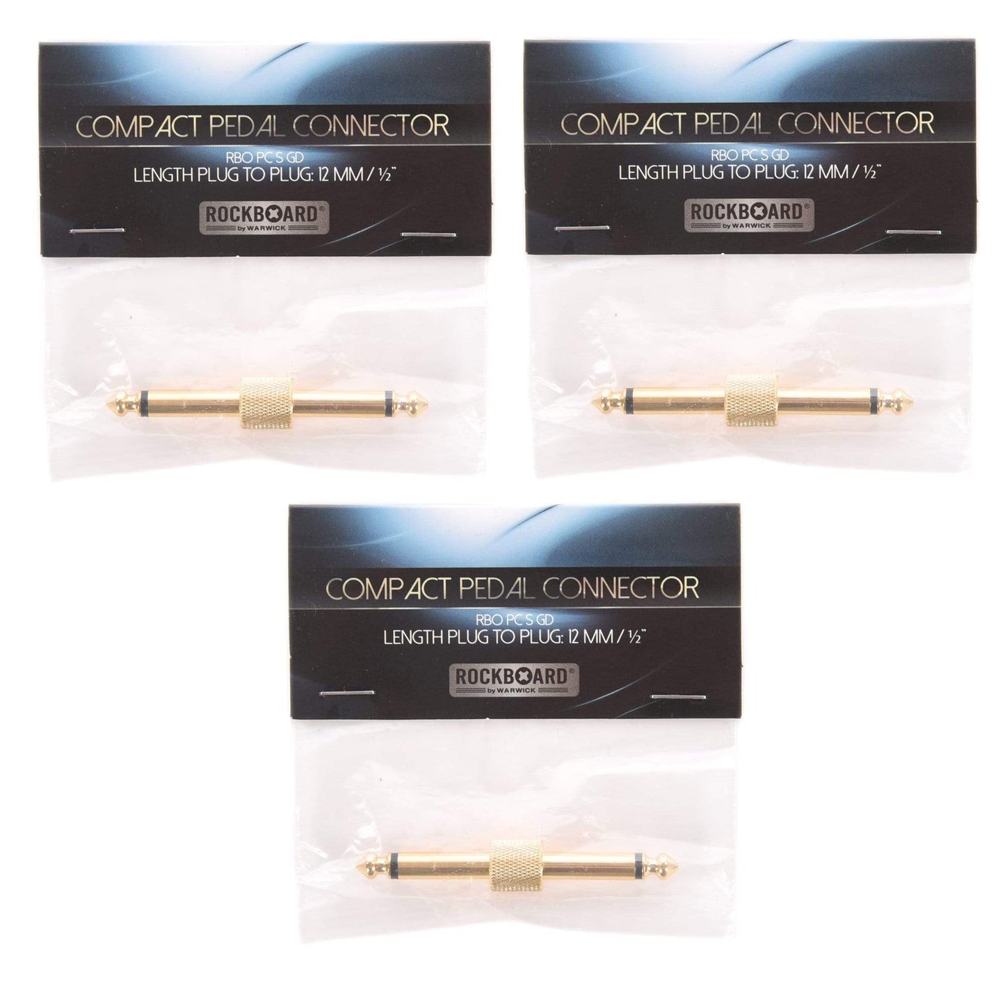 Rockgear S-Connector, 63 mm, Gold 3 Pack Bundle Accessories / Cables