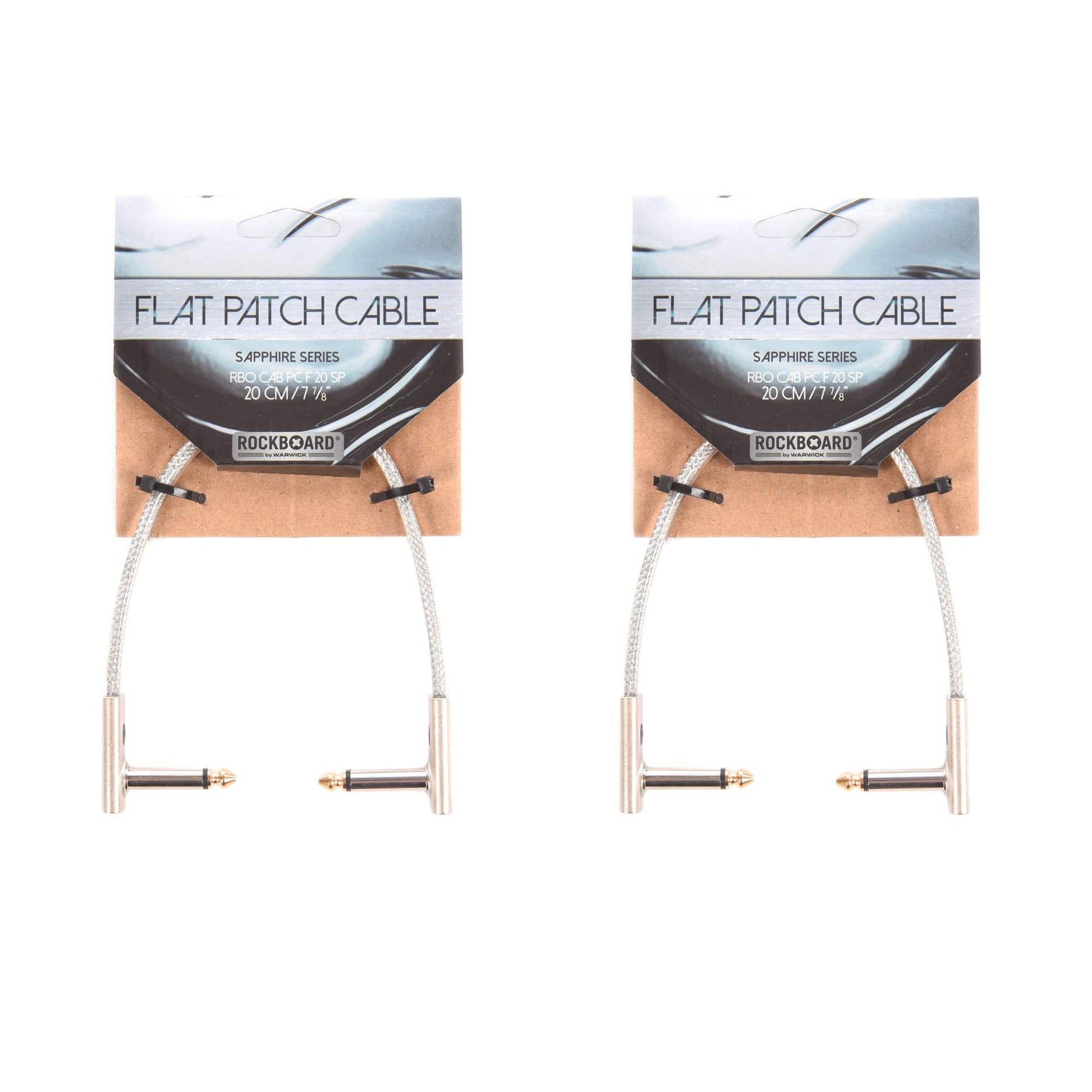 Rockgear Sapphire Series 20 cm / 7.87" 2 Pack Bundle Accessories / Cables