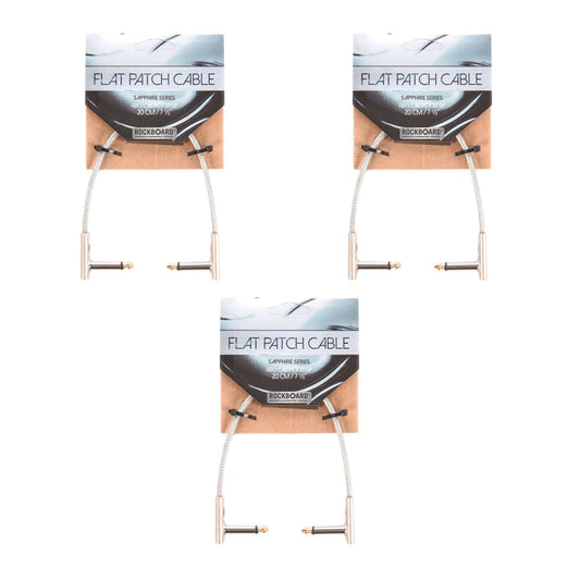 Rockgear Sapphire Series 20 cm / 7.87" 3 Pack Bundle Accessories / Cables