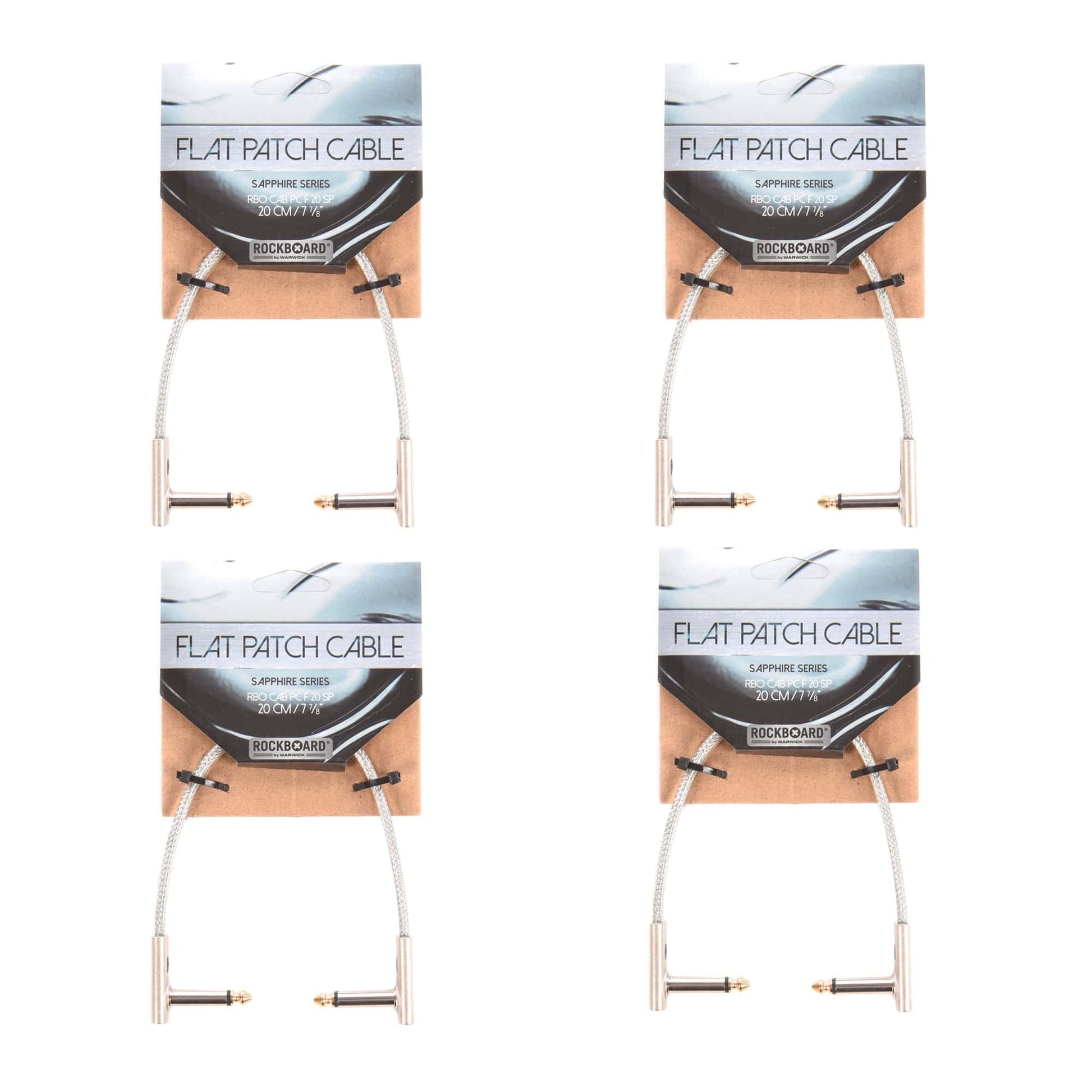 Rockgear Sapphire Series 20 cm / 7.87" 4 Pack Bundle Accessories / Cables