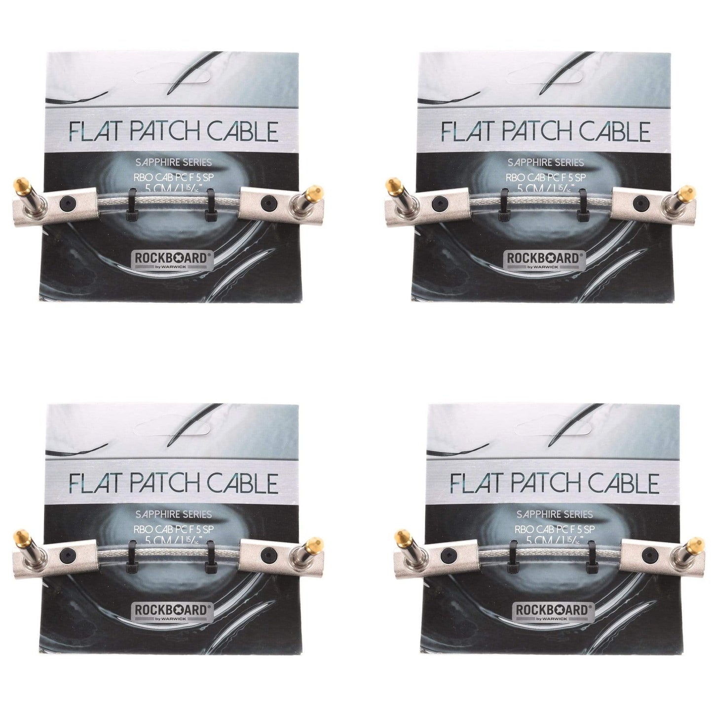 Rockgear Sapphire Series 5 cm / 1.97" 4 Pack Bundle Accessories / Cables