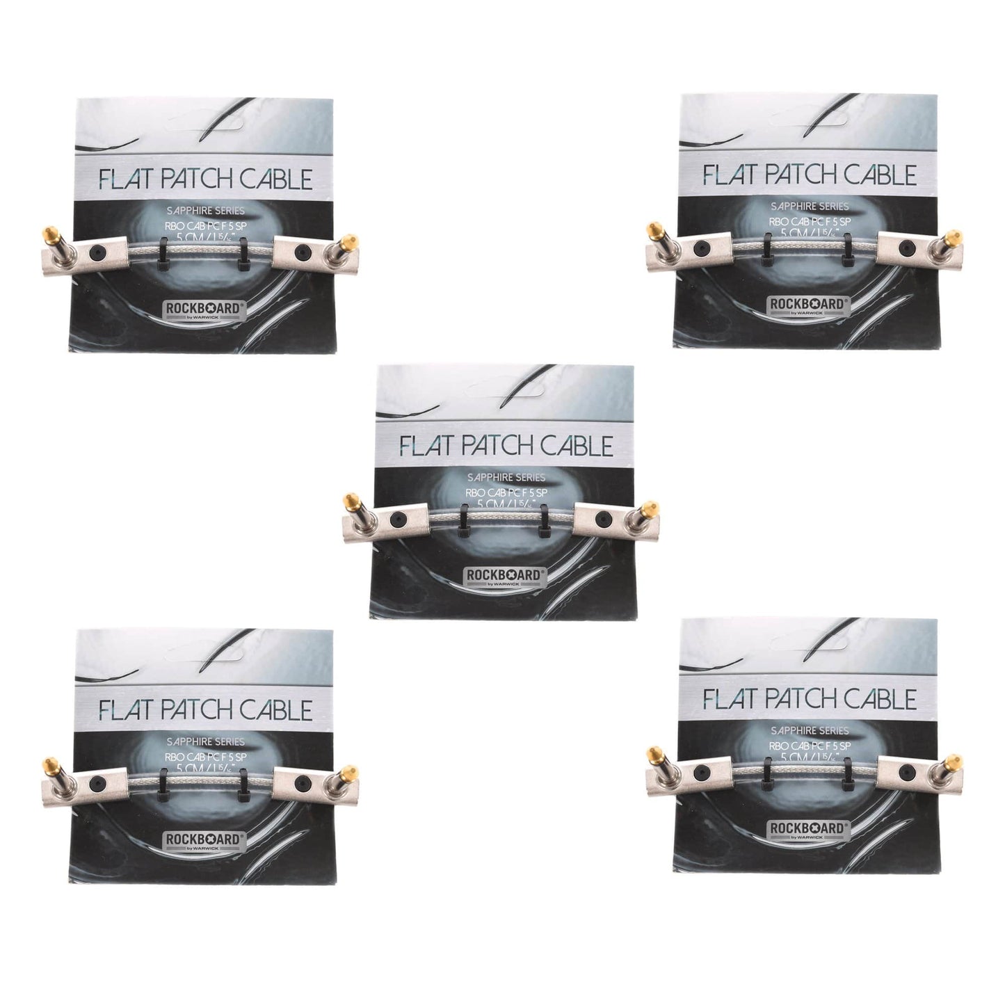 Rockgear Sapphire Series 5 cm / 1.97" 5 Pack Bundle Accessories / Cables