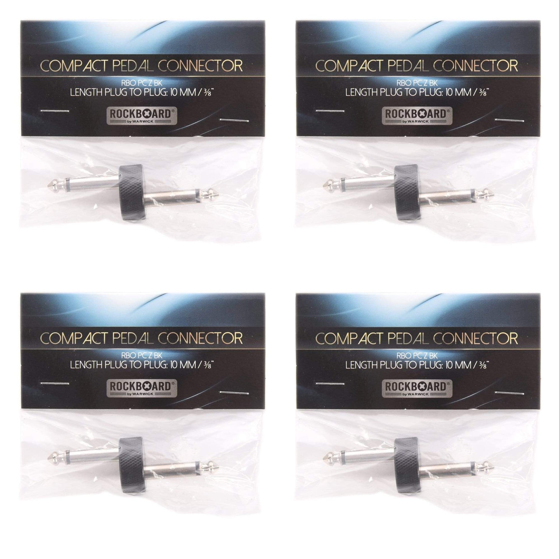 Rockgear Z-Connector, 63 mm, Black 4 Pack Bundle Accessories / Cables
