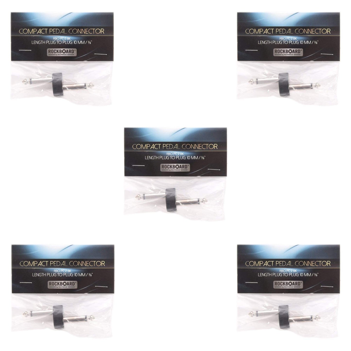 Rockgear Z-Connector, 63 mm, Black 5 Pack Bundle Accessories / Cables