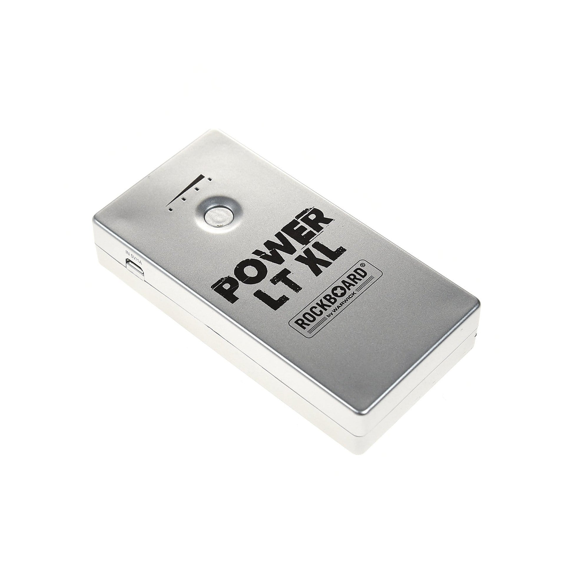 RockGear RockBoard Power Lithium-Ion Rechargeable Battery w/RBO Power Ace Daisy 5 & Worldwide Power Adapter Silver Effects and Pedals / Pedalboards and Power Supplies