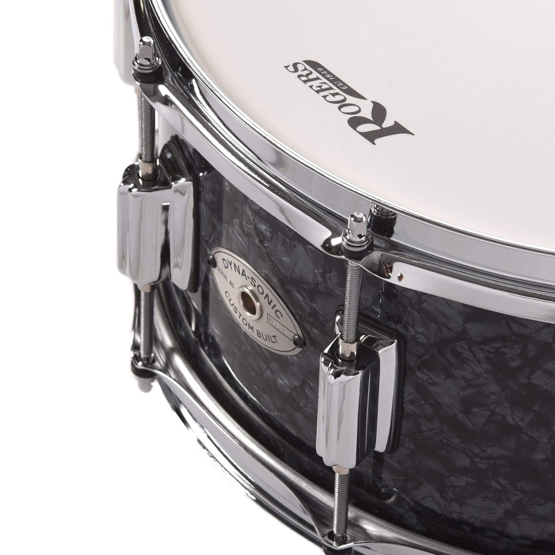 Rogers 6.5x14 Dyna-Sonic Wood Snare Drum Black Diamond Pearl Drums and Percussion / Acoustic Drums / Snare
