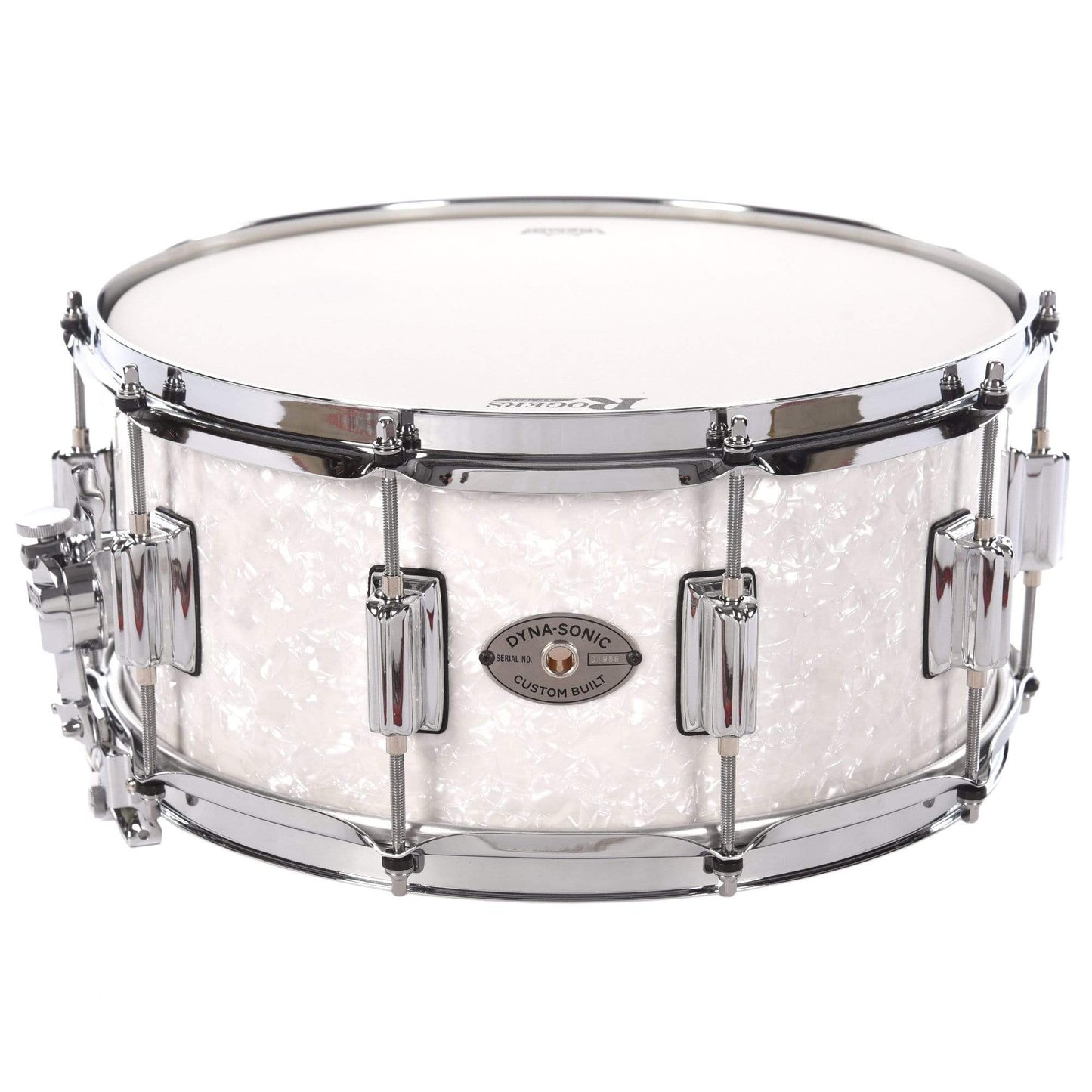 Rogers 6.5x14 Dyna-Sonic Wood Snare Drum White Marine Pearl Drums and Percussion / Acoustic Drums / Snare