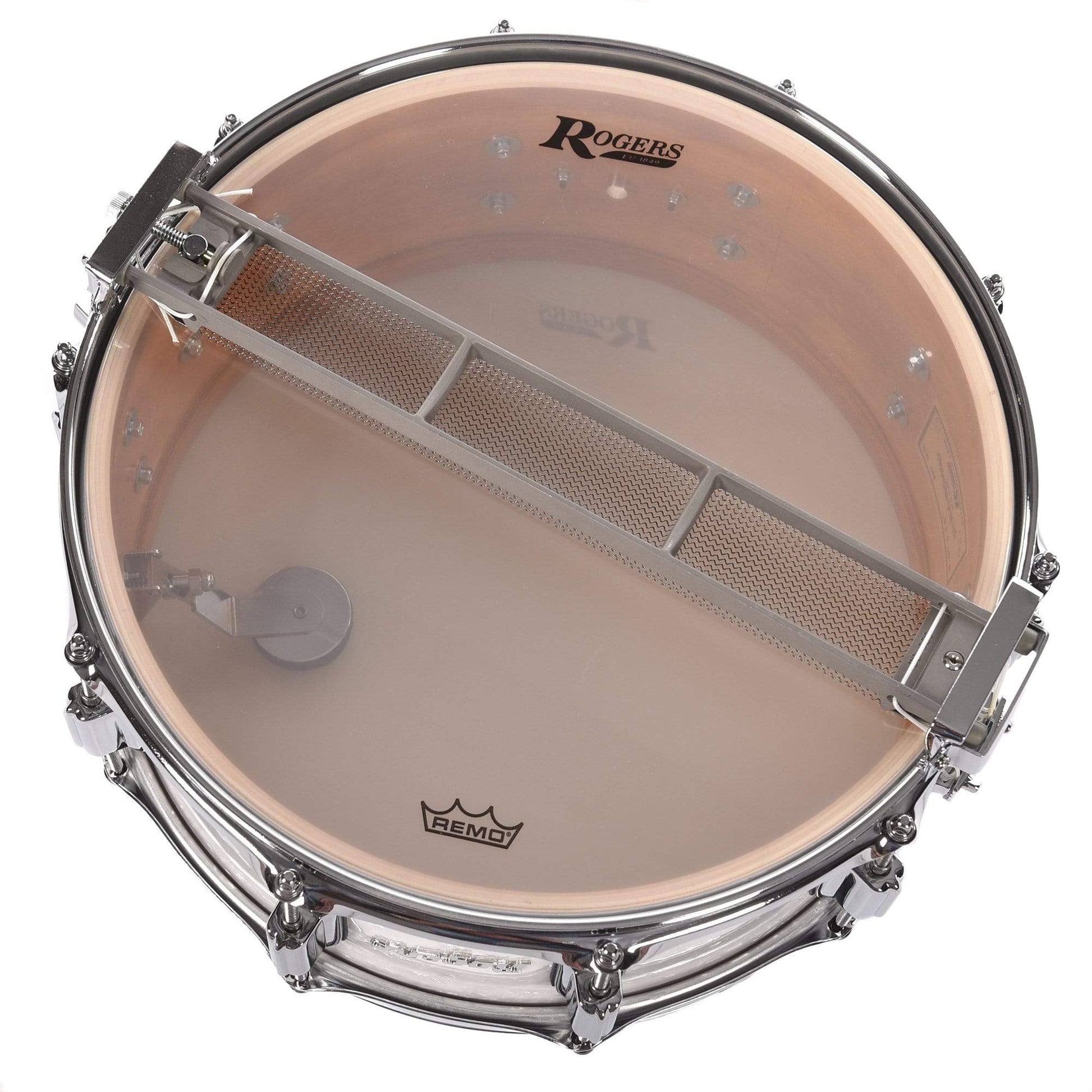 Rogers 6.5x14 Dyna-Sonic Wood Snare Drum White Marine Pearl Drums and Percussion / Acoustic Drums / Snare