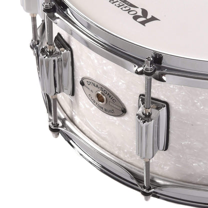 Rogers 6.5x14 Dyna-Sonic Wood Snare Drum White Marine Pearl Drums and Percussion / Acoustic Drums / Snare