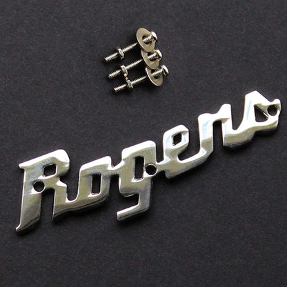 Rogers Script Logo Badge Drums and Percussion / Parts and Accessories / Drum Parts
