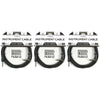 Roland Black Series 10ft A/S 1/4" Instrument Cable 3 Pack Bundle Accessories / Cables