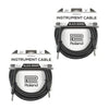 Roland Black Series 20ft S/S 1/4" Instrument Cable 2 Pack Bundle Accessories / Cables
