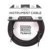 Roland Black Series 25ft XLR Instrument Cable Accessories / Cables