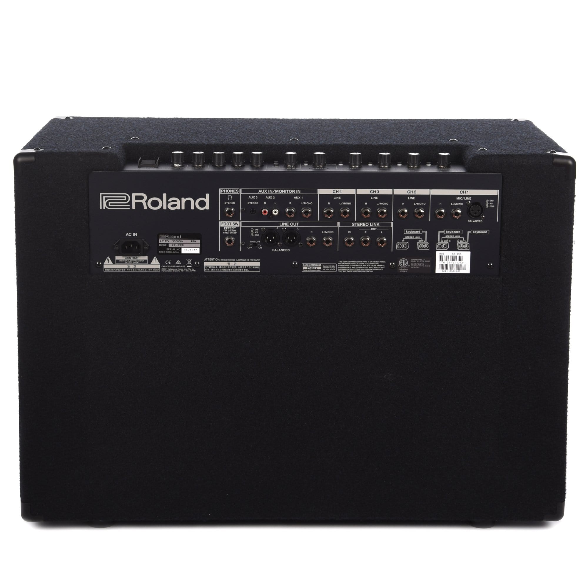 Roland KC-990 Stereo Mixing Keyboard Amplifier 320W (160W+160W) Amps / Keyboard Amps