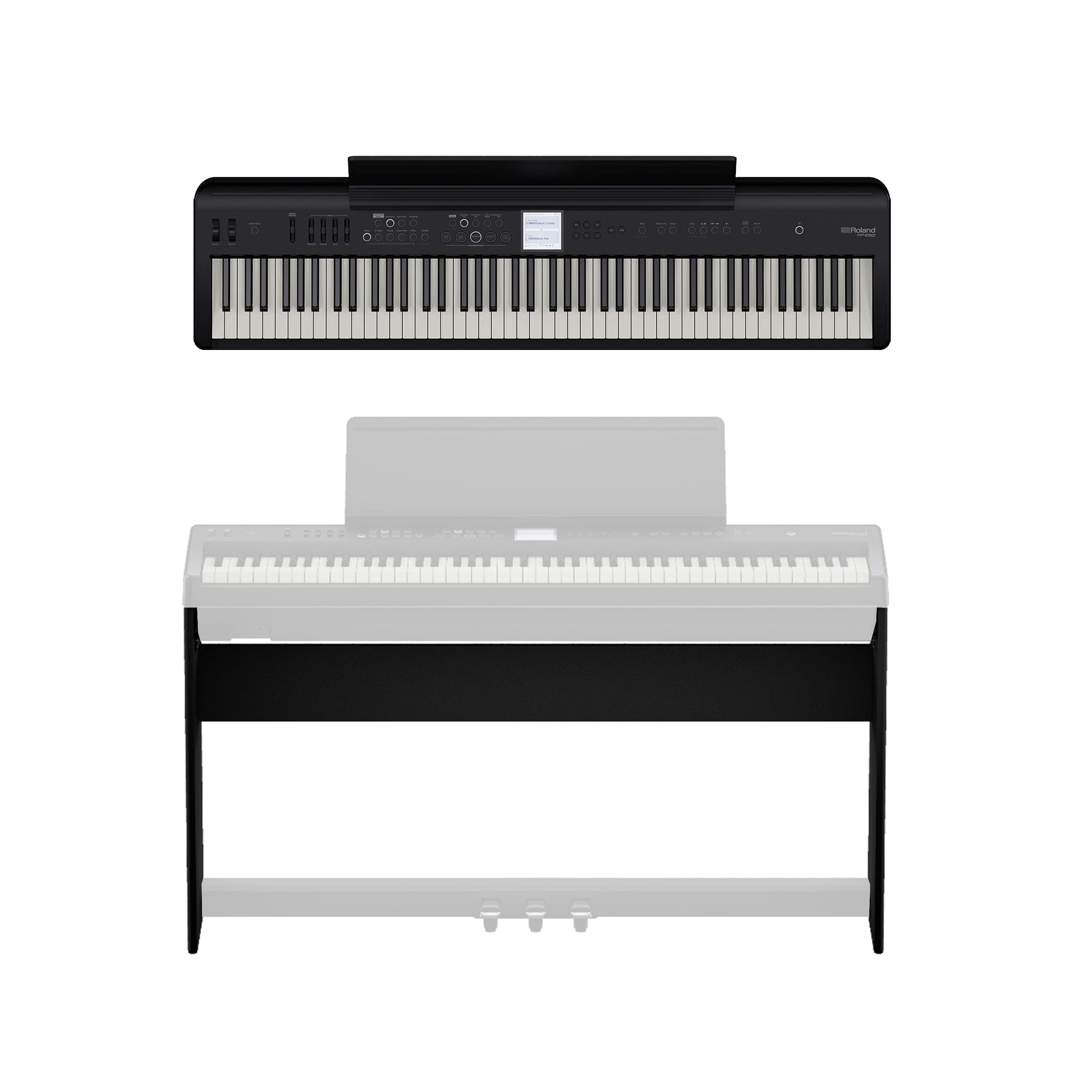 Roland FP-E50 88-Key Digital Piano and Custom Stand Bundle Keyboards and Synths / Electric Pianos
