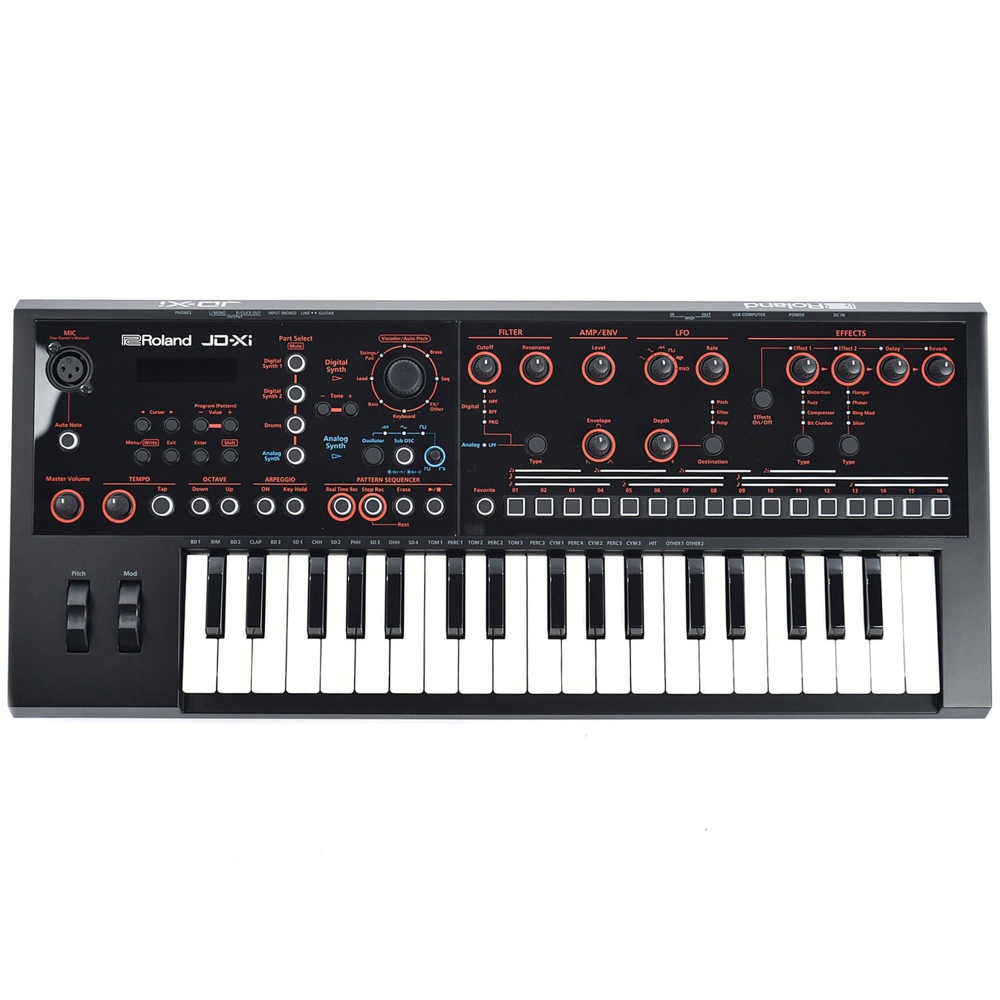 Roland JD-Xi Interactive Analog/Digital Crossover Synthesizer Bundle w/FREE Keyboard Stand Keyboards and Synths / Synths / Analog Synths