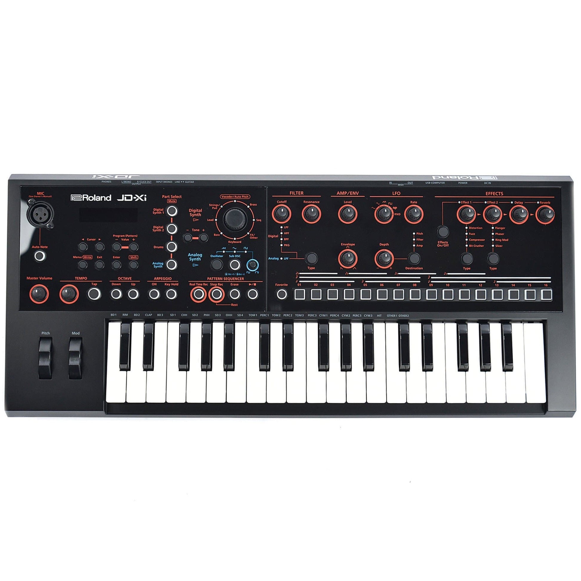 Roland JD-Xi Interactive Analog/Digital Crossover Synthesizer Bundle w/FREE Keyboard Stand Keyboards and Synths / Synths / Analog Synths