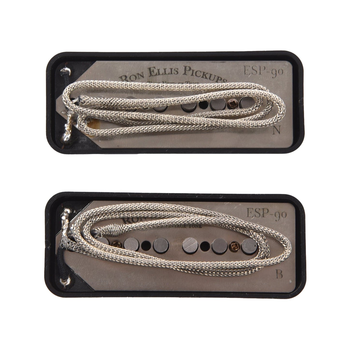 Ron Ellis Ellisonic P90 Soapbar Pickup Set Black Parts / Guitar Pickups