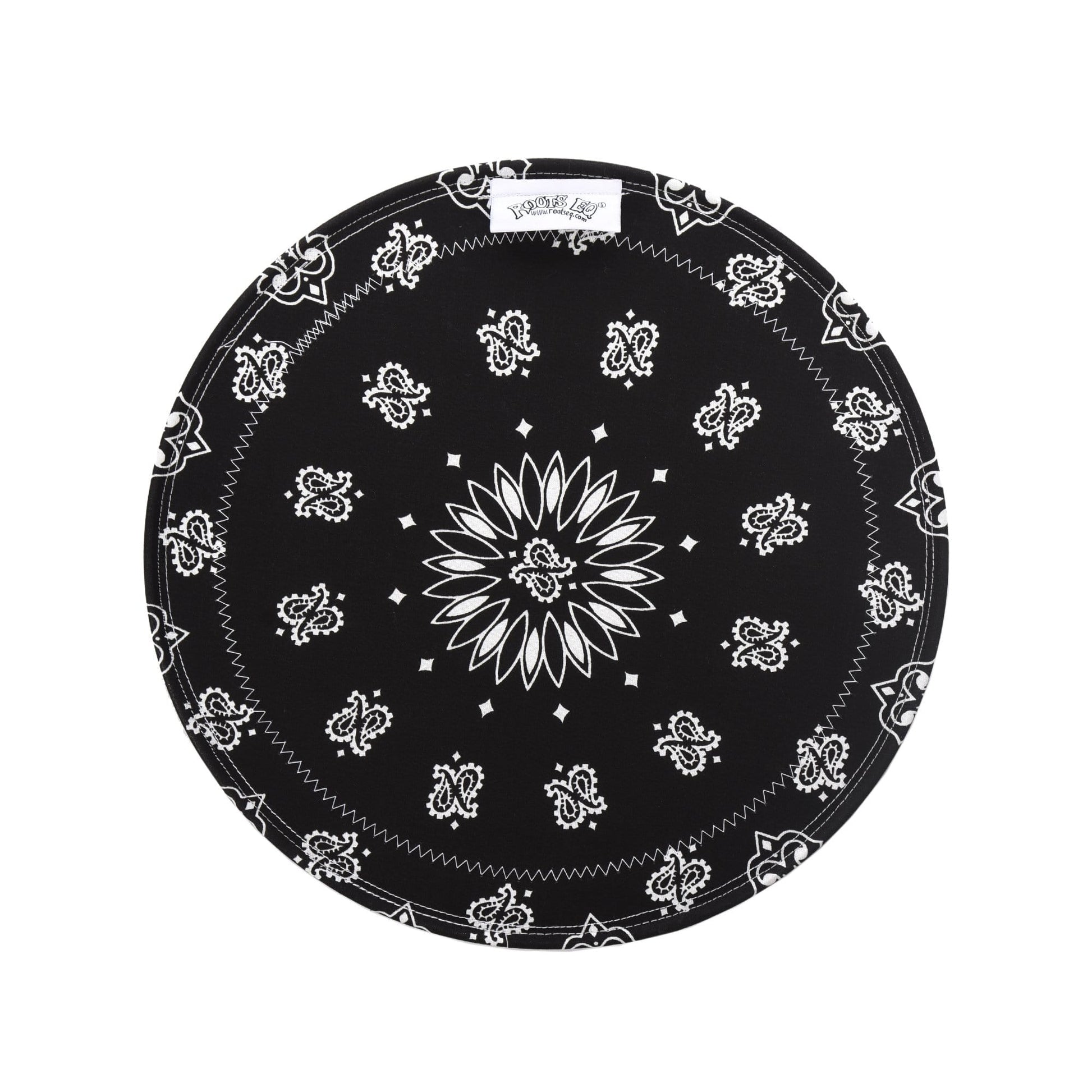 Roots EQ Solid Black Bandana 12" Drums and Percussion / Parts and Accessories / Drum Parts