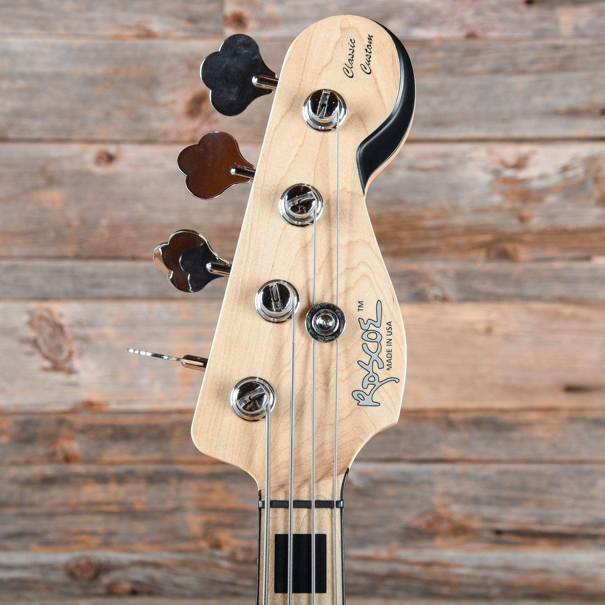 Roscoe Classic Custom 4JJ Black High Gloss Bass Guitars / 4-String